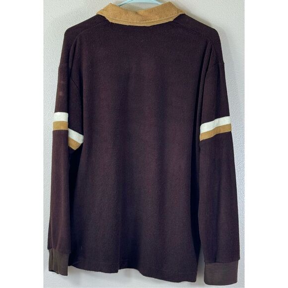 Vintage Wrangler Rapid Transit Terry Cloth Pullover Long Sleeve Men's XL - Picture 3 of 8